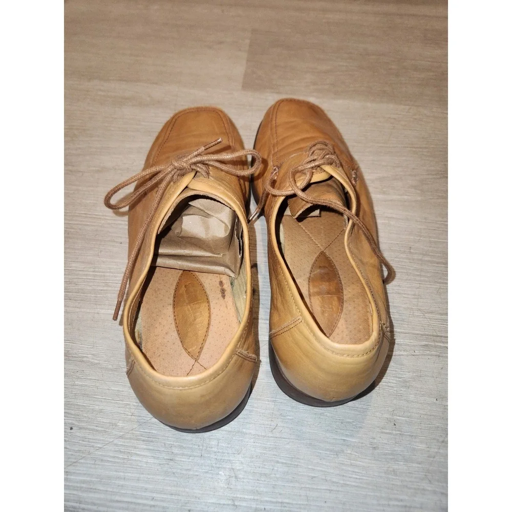 Trotters Mens Tan Leather Square Toe Lace‎ Up Oxford Dress Shoes Size 45 EU 12US